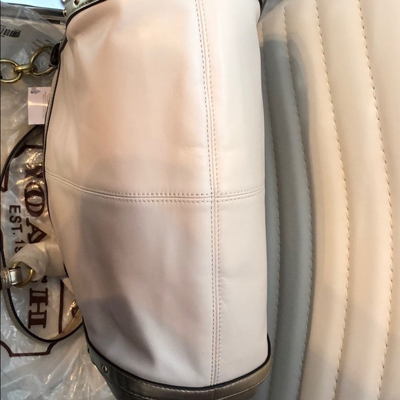 NWT Coach Alexandra Chain Leather Tote - Picture 8 of 8